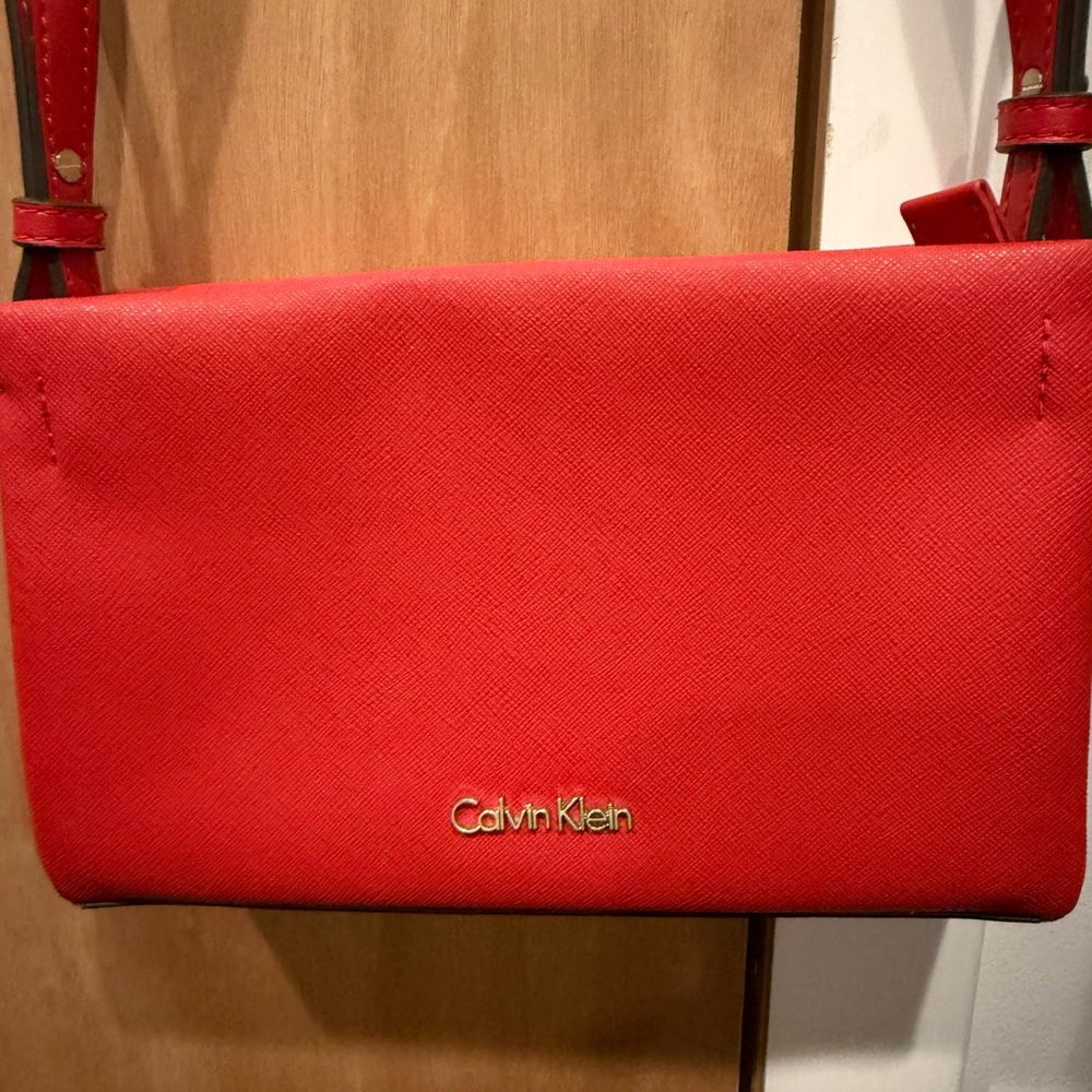 Calvin Klein Vibrant Red Crossbody Bag